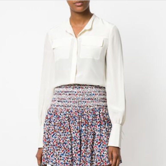 Tory Burch Tops - TORY BURCH Gianna Silk Shirt in New Ivory